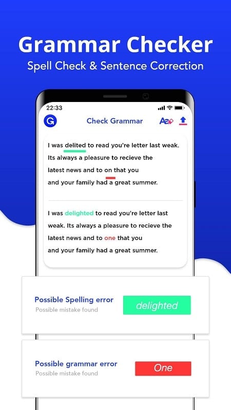 Grammar Checker Capture d'écran 3