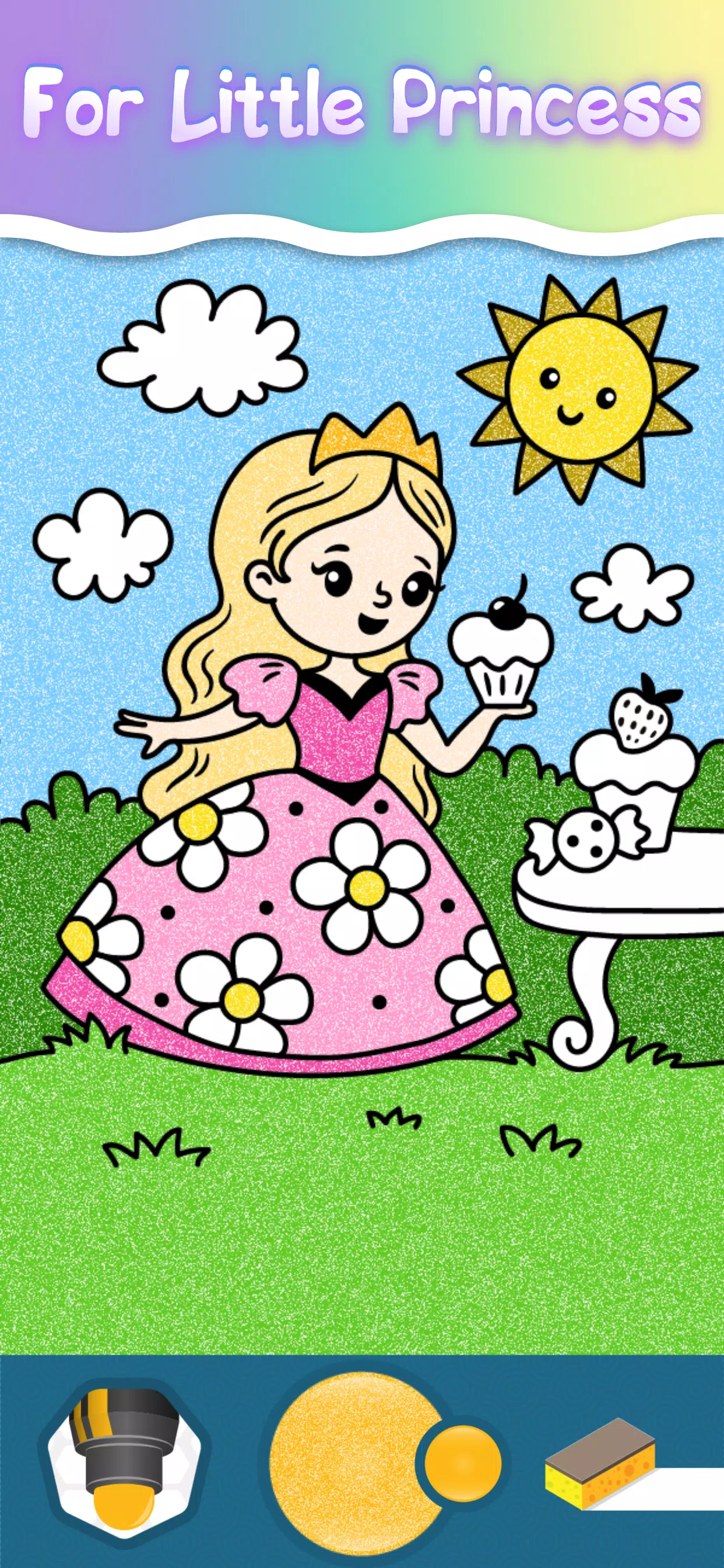 Drawing Princess Coloring Game Ekran Görüntüsü 0