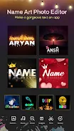 Name Art Photo Editor 3D Text Capture d'écran 2