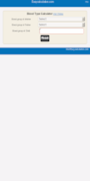 Blood Type Calculator Screenshot 1