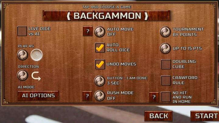 Backgammon Games : 18 Captura de pantalla 1