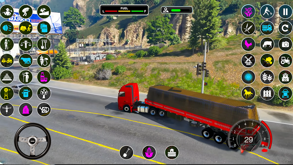 Schermata Real Cargo Truck Driving Games 3