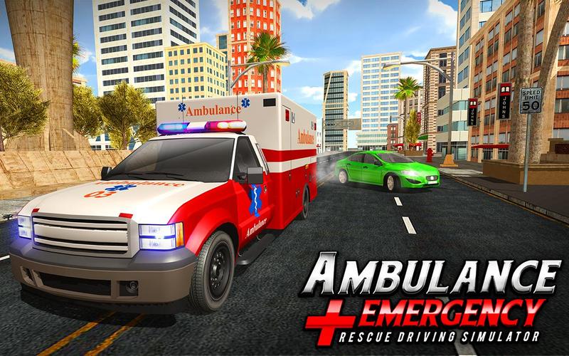 911 Ambulance City Rescue Game Ảnh chụp màn hình 0