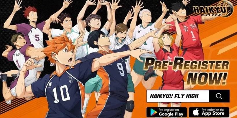 haikyu !! ပျံသန်းမြင့်မြင့်မားသော iconic anime အပေါ်အခြေခံပြီးဘော်လီဘောအားကစား SIM အသစ်ဖြစ်ပါတယ်