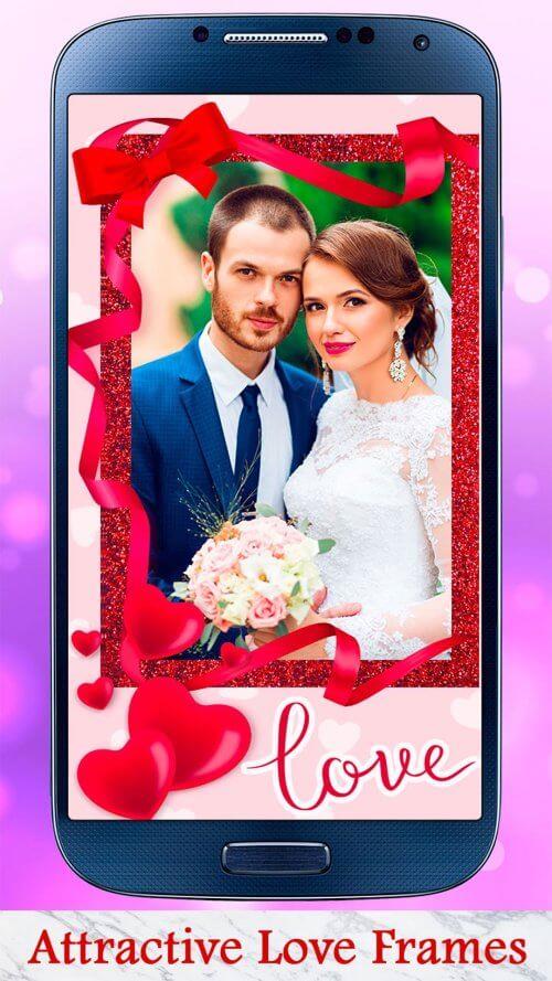 True Love Photo Frames App Tangkapan skrin 1