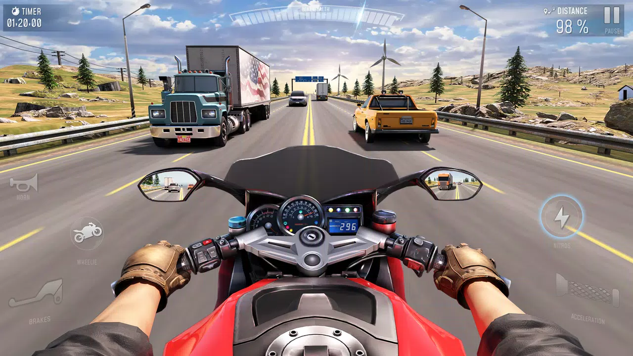 Rider 3D Bike Racing Games Capture d'écran 0