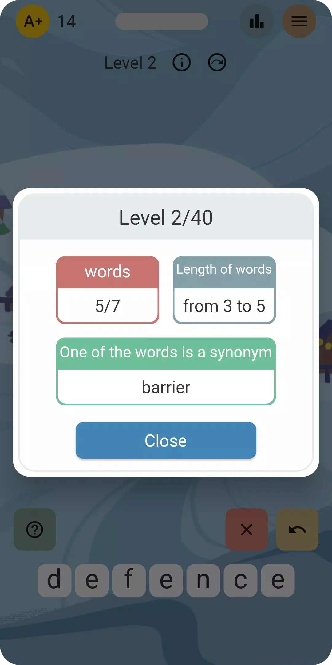 Words from word and contrary 스크린샷 2
