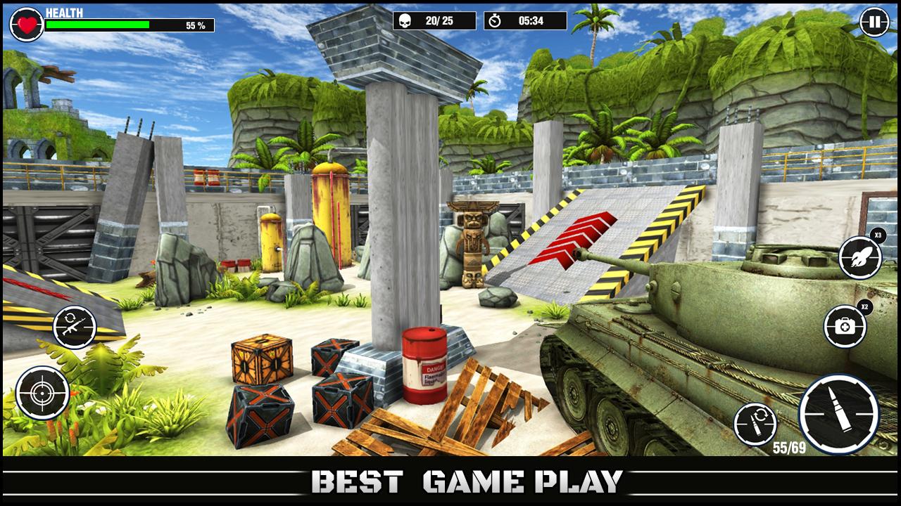 World War Army: Tank War Games 스크린샷 1